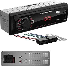 Som Automotivo Bluetooth USB SD Card Rádio FM App Display LED Vermelho