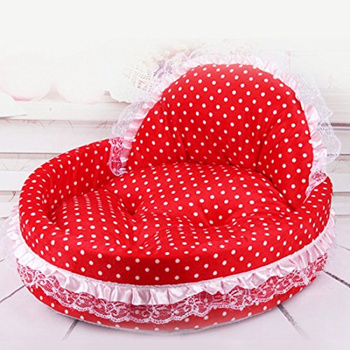 Qianle Bett Jolie Princess Erdbeere Hund Katze Nest Tier Teddy