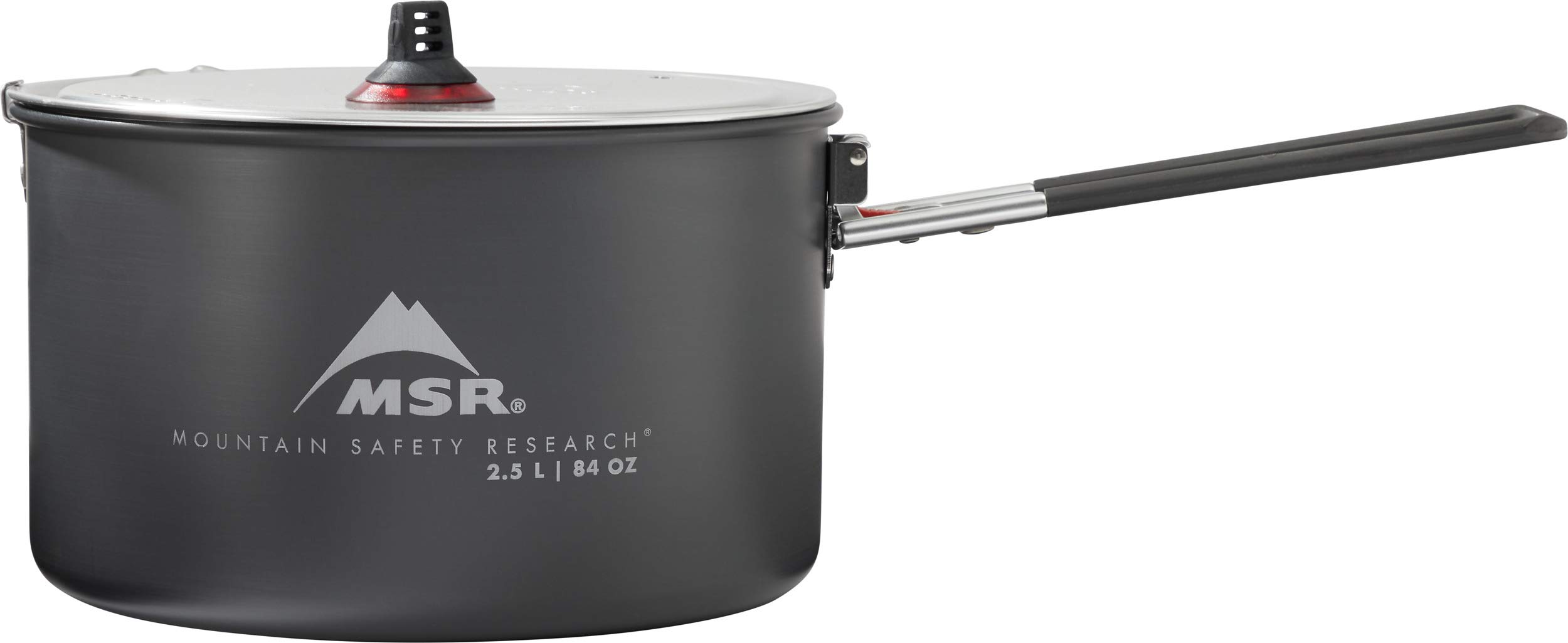 MSR Ceramic Nonstick 2.5-Liter Camping Pot with Fusion Coating, Black