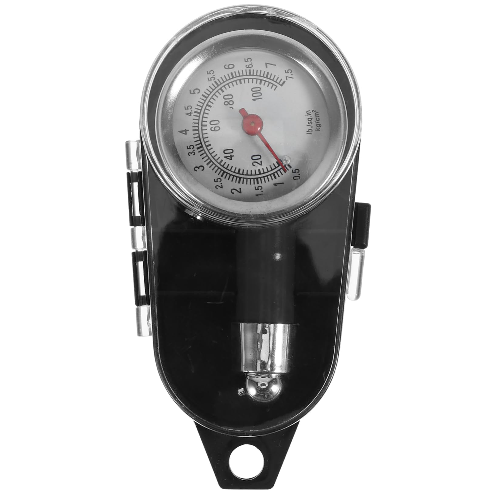 Cabilock 5 Pezzi monitoraggio della pressione dei pneumatici misura manometro controllo gomme auto indicatore dei pneumatici per l'auto Checker a pressione dei plastica Nero