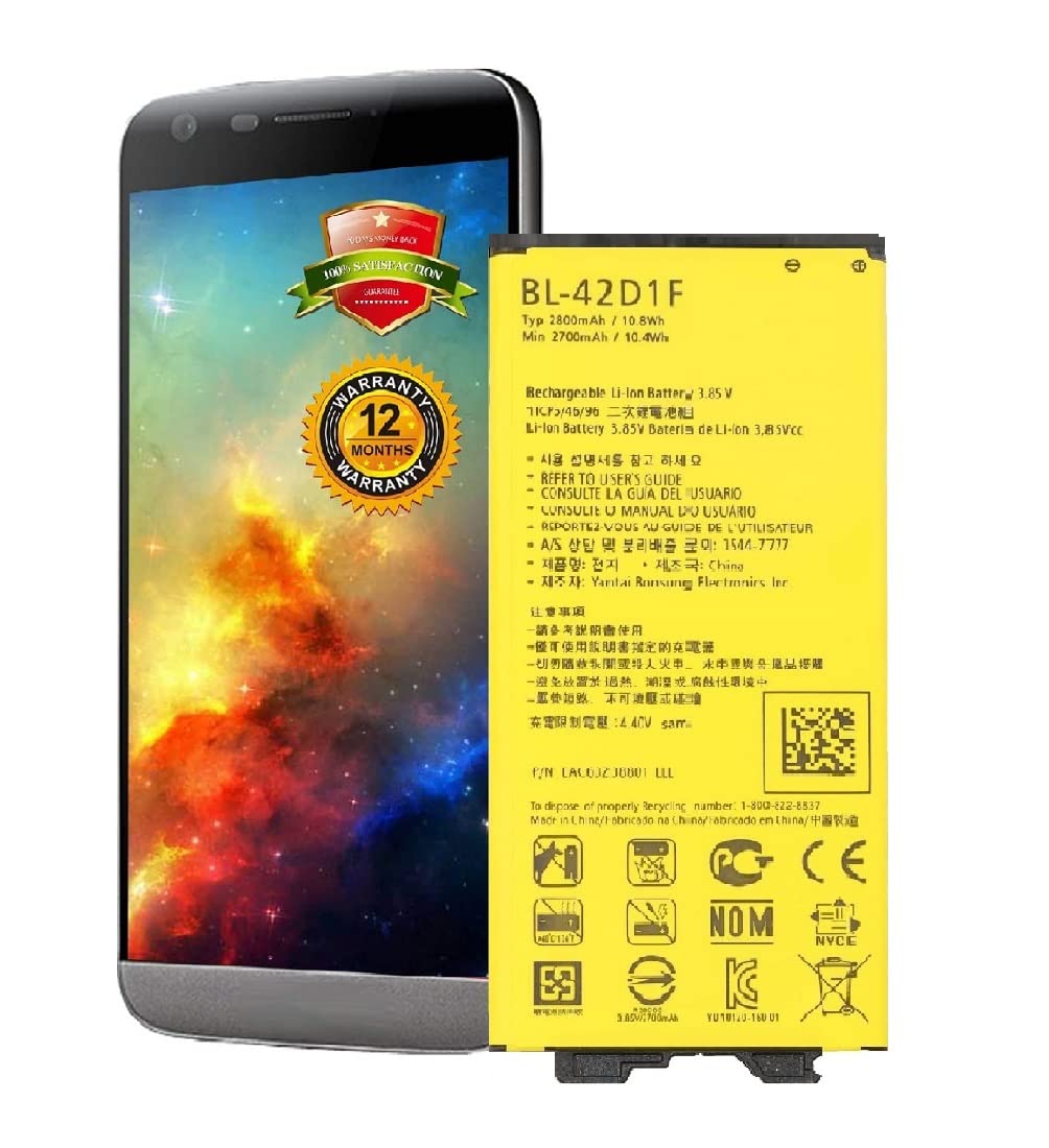 Battery Replacement for LG G5 BL-42D1F VS987 Verizon,H820 at&T, H845 Dual H850 H858 LS992 Sprint