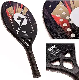 Raquete Beach Tennis Lightning Bolt BLACK EDITION 3k Full Carbon 4ª Melhor atualidade equilíbrio