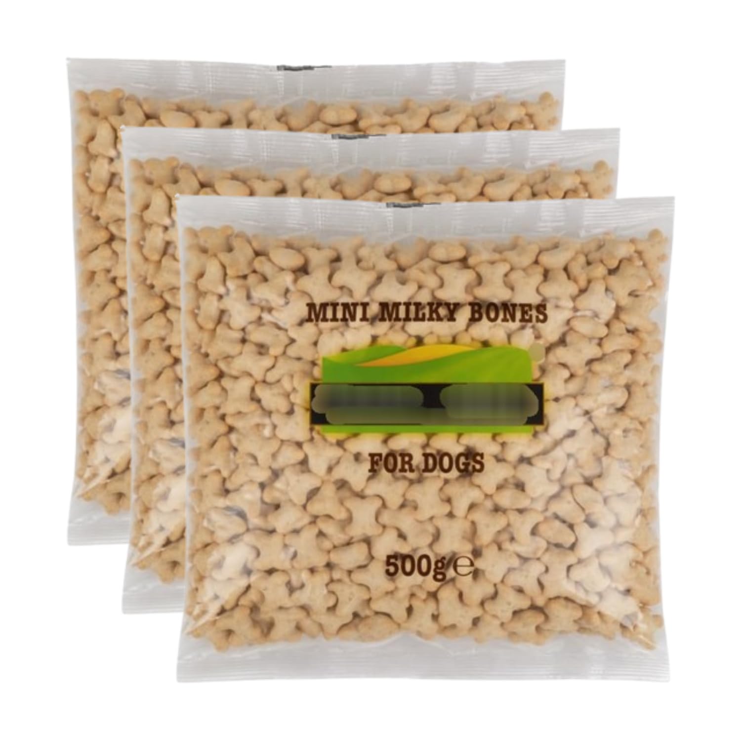 (3 Pack) Mini Milky Bones 500g - Added Calcium Helps Maintain Strong Teeth And Bones - Enrich With Vitamins And Minerals - No Added Artificial Colours Or Flavours