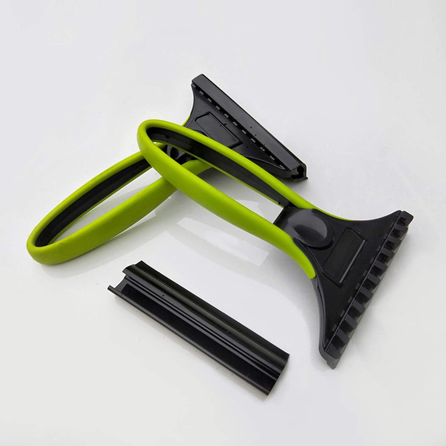 XMING Auto Snow Frost Ice Raschietto Multifunzione Automotive Snow Frost Shovel 2 in 1 Raschietto for Vento Auto Addominali Raschietto di Ghiaccio Auto in plastica Risparmia Spazio