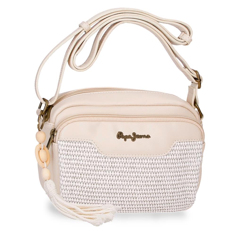 Pepe Jeans Clara Zaino, Borsa e Tracolla in Beige e Rosa, realizzati in Poliestere e PU – by Joumma Bags