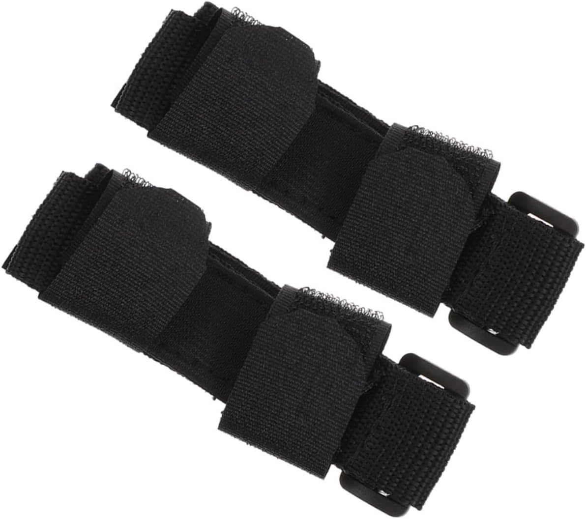 2Pcs Adaptive Utensils Holder Cuff Adjustable Food Eating Aid Glove for Elderly Universal Cuff Fixing Strap and Oxford Fabric for Handicapped Use