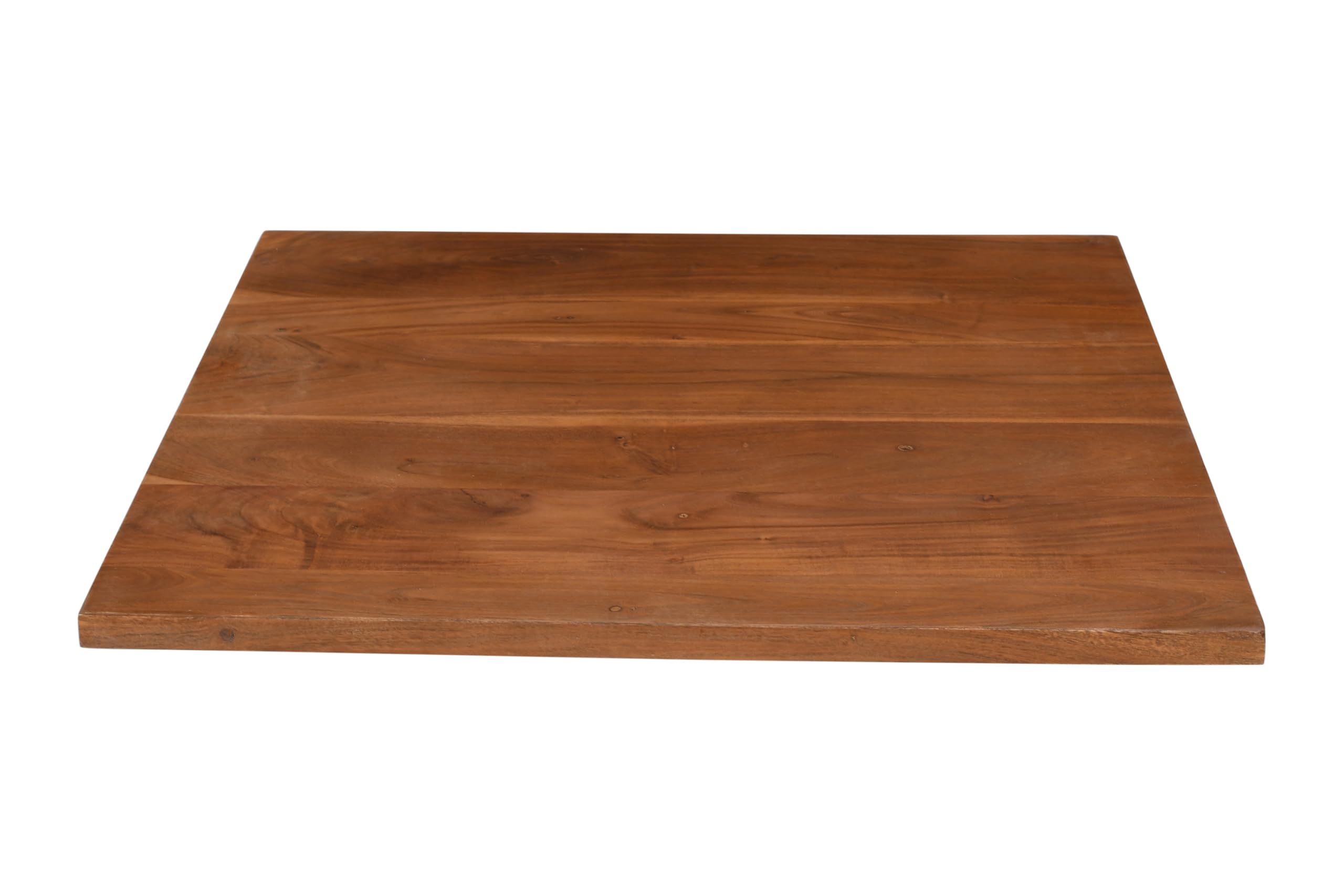 SAM Holzplatte Brasileiro | 60 x 60 cm | Akazienholz massiv | Farbe: Nussbaum | gerade Kante | Pflegeleichte DIY Tischplatte | geeignet für Esstische/Bistrotische/Couchtische