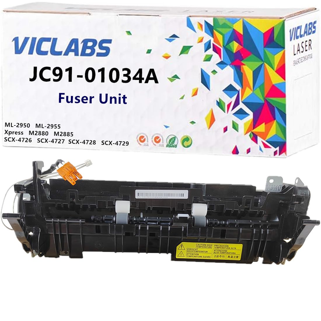 VICLABS JC91-01034A fuser Unit 110V Replacement for Samsung JC91-01034A fuser Unit for use in ML-2950 ML-2955 SCX-4726 SCX-4727 SCX-4728 SCX-4729 Xpress M2880 M2885 Printers,110V (1- Pack)