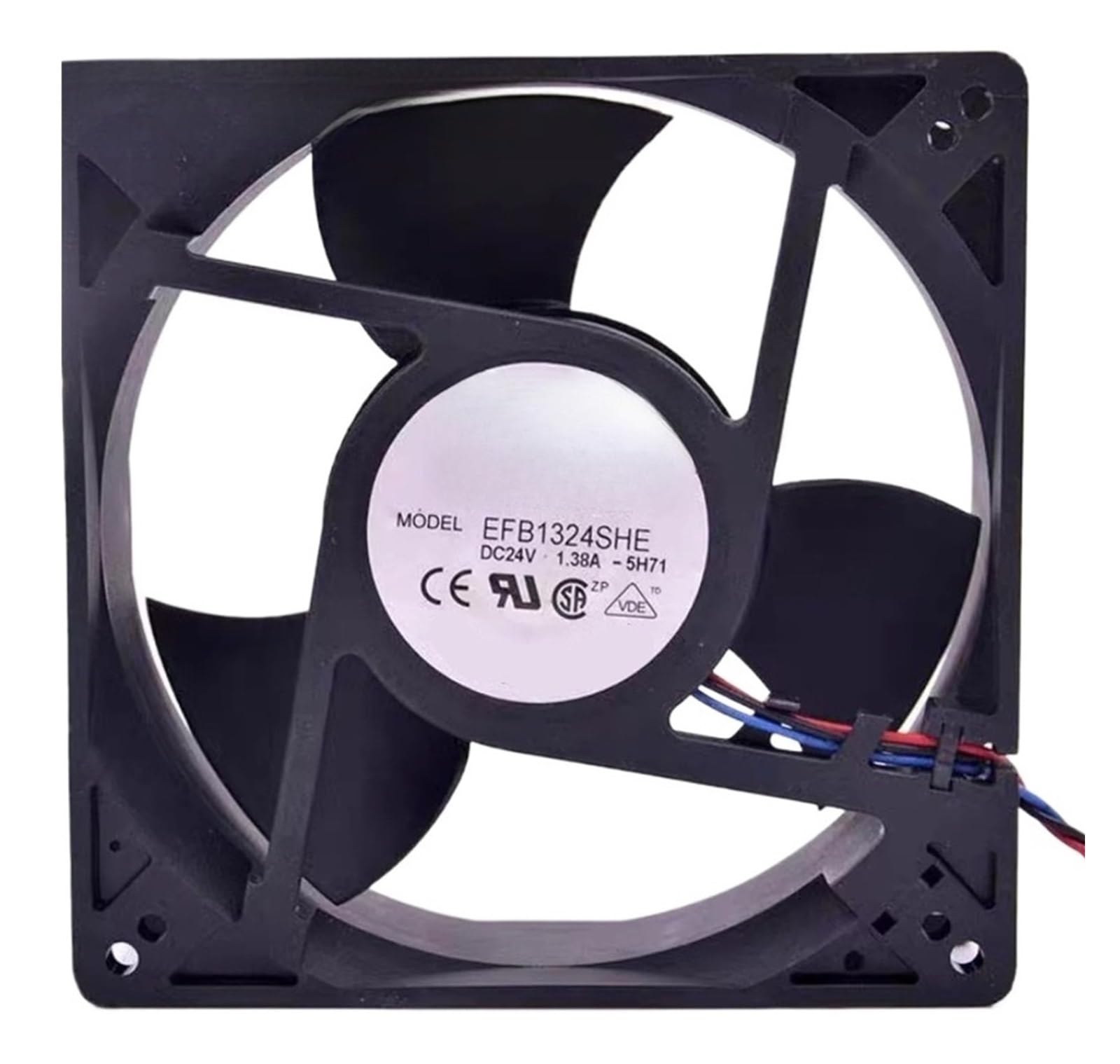 Ventilateur DC 24 V EFB1324SHE pour refroidissement de serveur 127mm