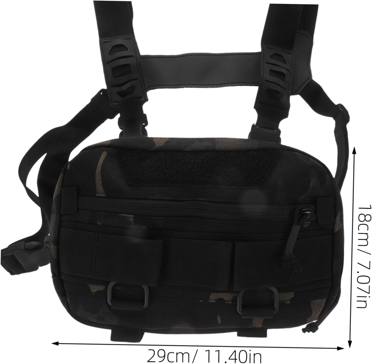 Unomor Men's Compact Chest Pack Lightweight Running Bag Pockets for Phones Keys and Tools Outdoor Sport Bag