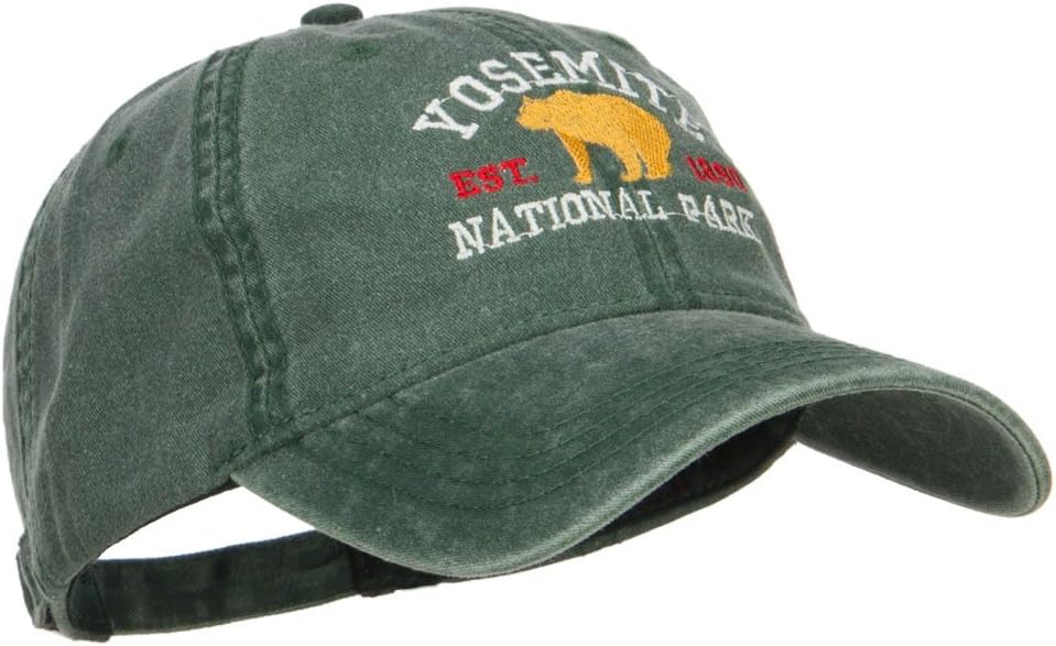 Yosemite National Park Embroidered Washed Cap