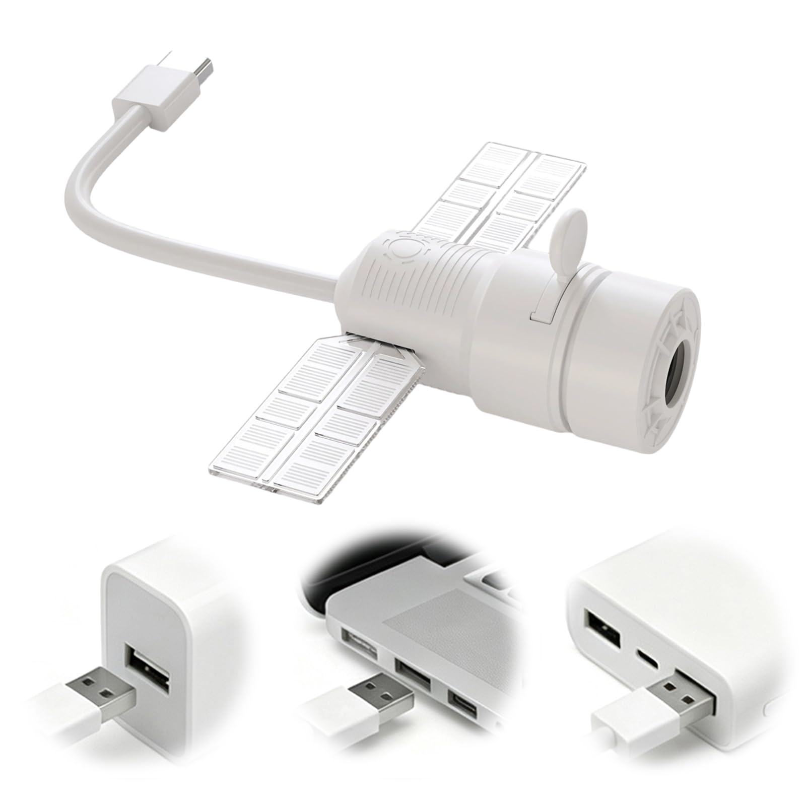Projektor Star 2 w 1 Przenośny USB Galaxy Night Light 360 Flex (L)