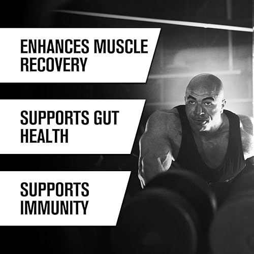 Vista 11 de Jacked Factory L-Glutamina en polvo 100 porciones – Suplemento de glutamina L fermentada vegana para recuperación muscular después