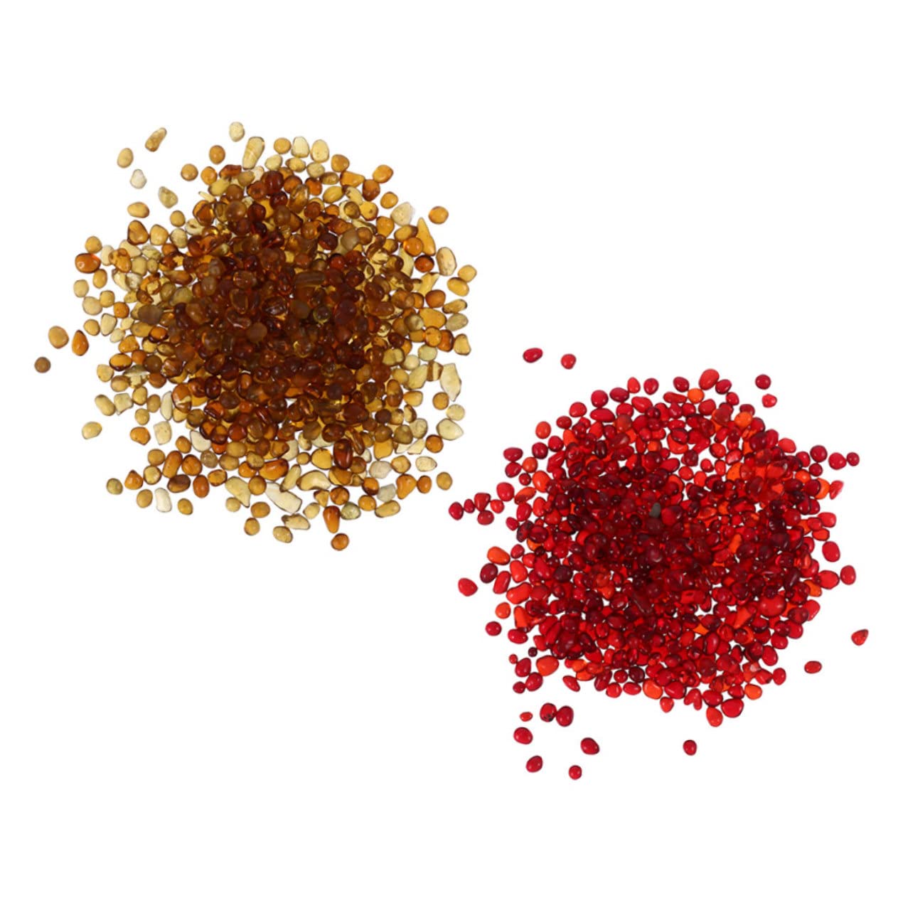 HANABASS Fish Tank Decorative Gravels Colored Sand Bottom Pebbles for Aquarium Pebbles for Plants Glass Aquarium Rocks Smooth and Easy to Use