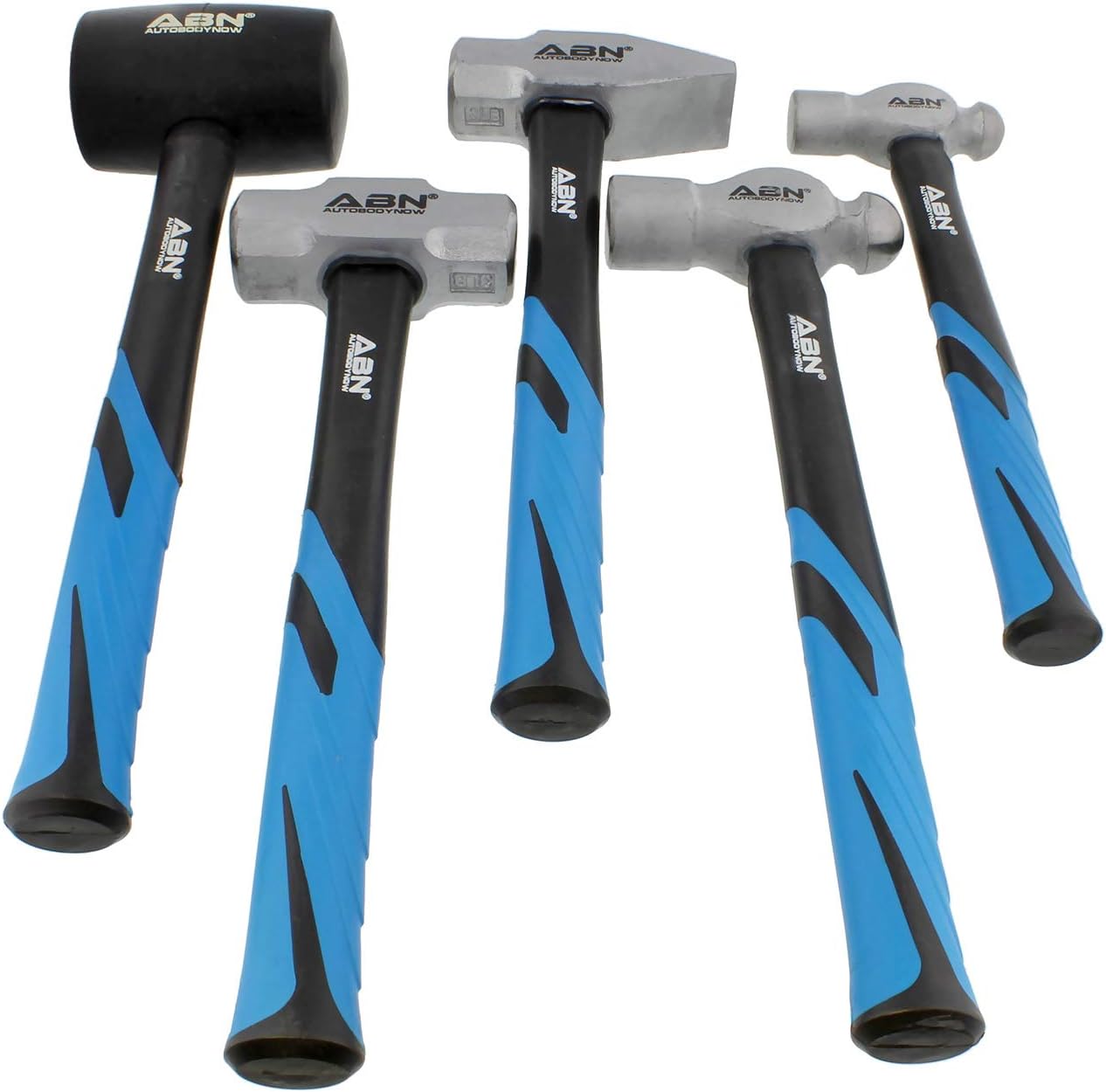 ABN 5 Piece Hammer Set - Forging Hammer Tool Set, Metal Working Tools and Equipment Pein and Sledge Hammer Tools