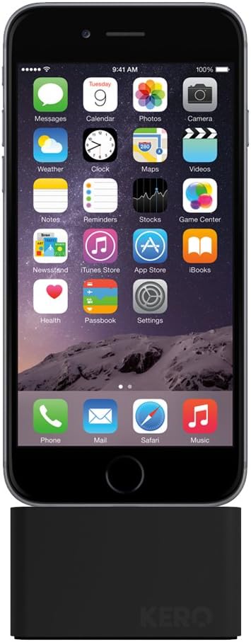 Authentic Apple Lightning Cable Weight - Black (CW-BK) - Made Only For iPhone 6, 6 Plus, 5, 5C, 5S. Cable Cords Management and Upright Docking Weight