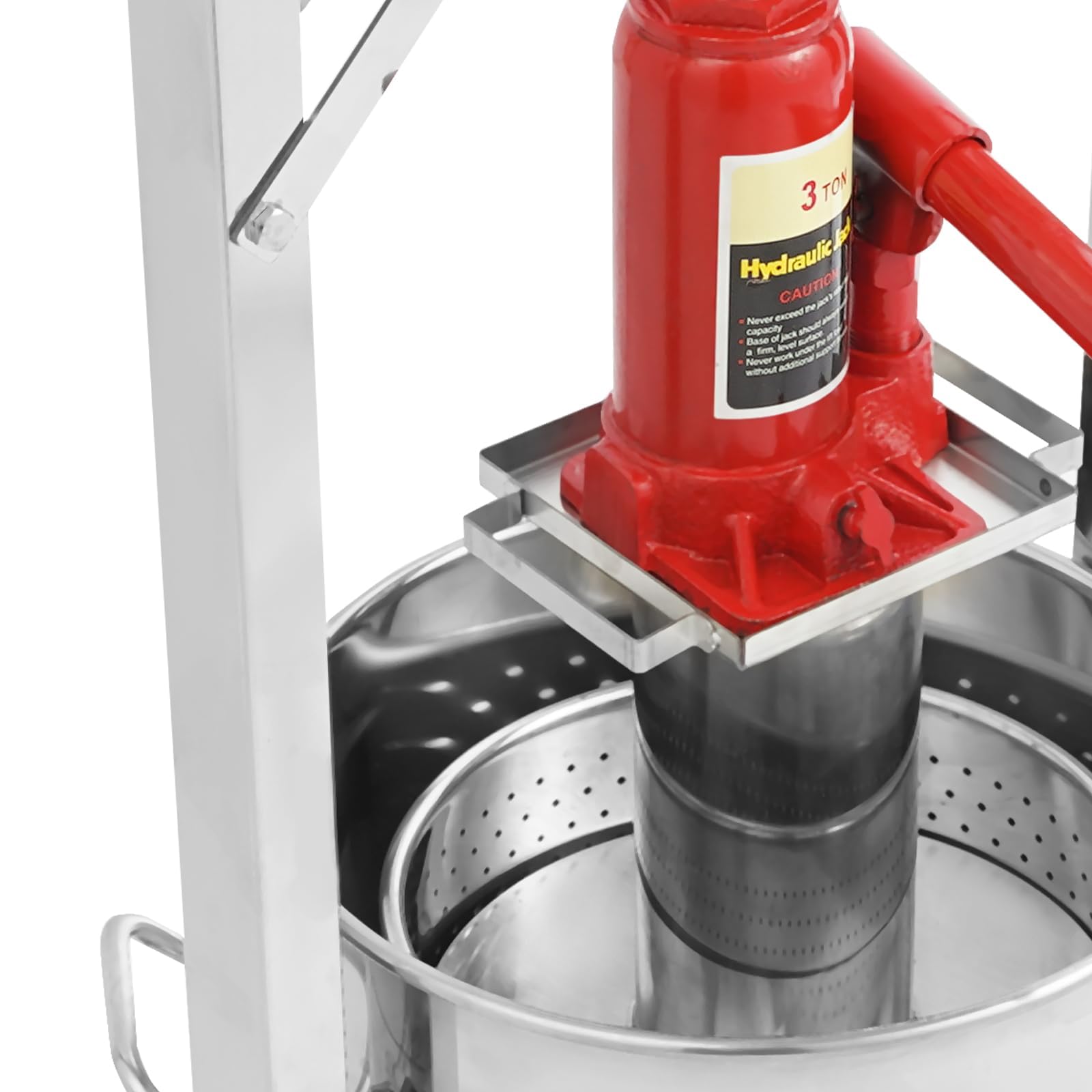 Ręczna wyciskarka do wina, sokowirówka hydrauliczna 12 l, stal nierdzewna, do wyciskania soku, cydru, wina, oliwy z oliwek, kompaktowa konstrukcja do użytku domowego