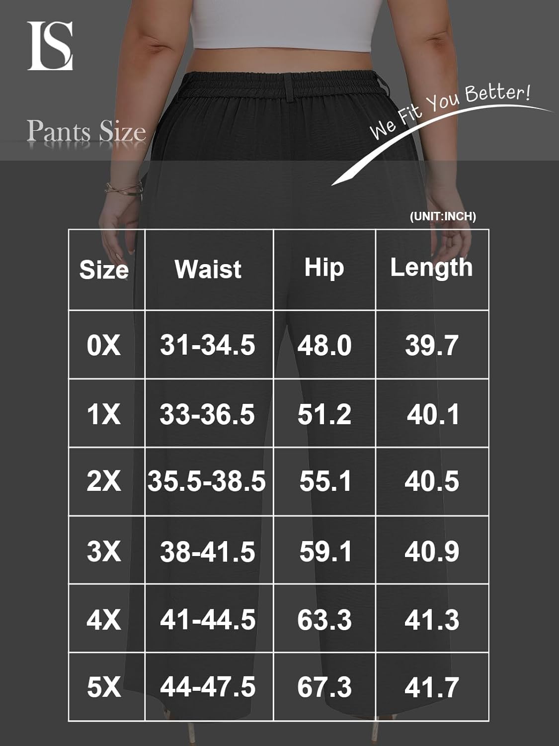 Lastshe Plus Size Dress Pants for Women Wide Leg High Waist Work Casual Slacks Pull on Palazzo Trousers Spring Clothes - Image 7