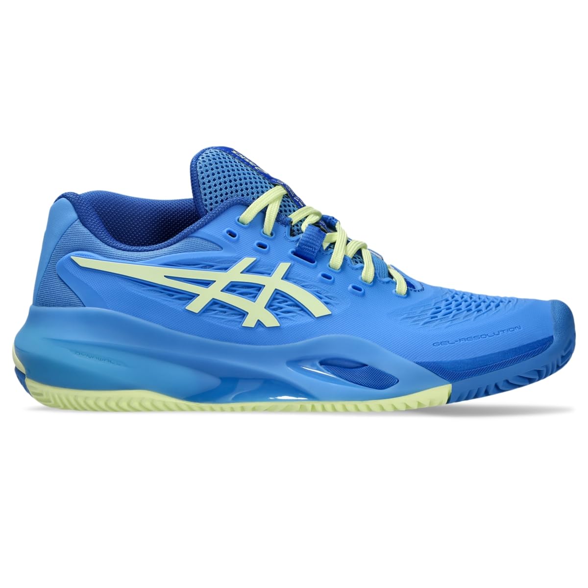 ASICS Women's Gel-Resolution X Clay, Blue Coast/Huddle Yellow, 11 Medium