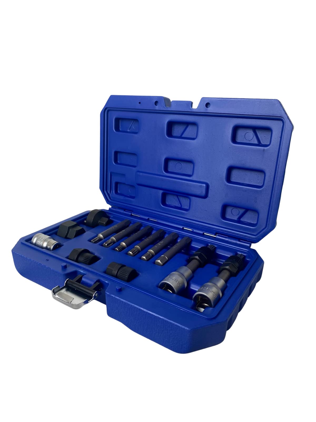 Dunnet Tools 13 Piece Alternator Free Wheel Pulley Removal Kit With Gloves Car Garage Tool Bit Kit Set Mechanics Hand Tools Set Automotive Professional Heavy Duty