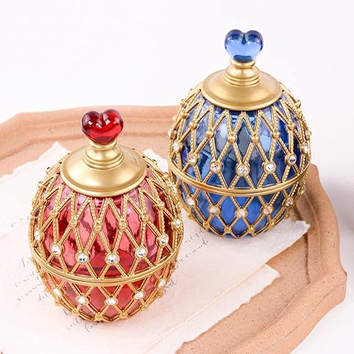 Miniatura 4 de 1 juego de caja de almacenamiento de huevos molde de resina con tapas, moldes de silicona resina epoxi huevo de Pascua en forma de elipse jarrón