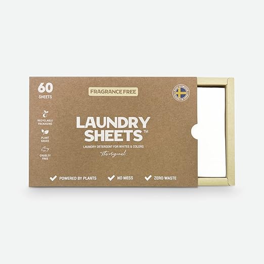 Laundry Sheets up to 120 Loads 60 Sheets the Original Laundry Detergent