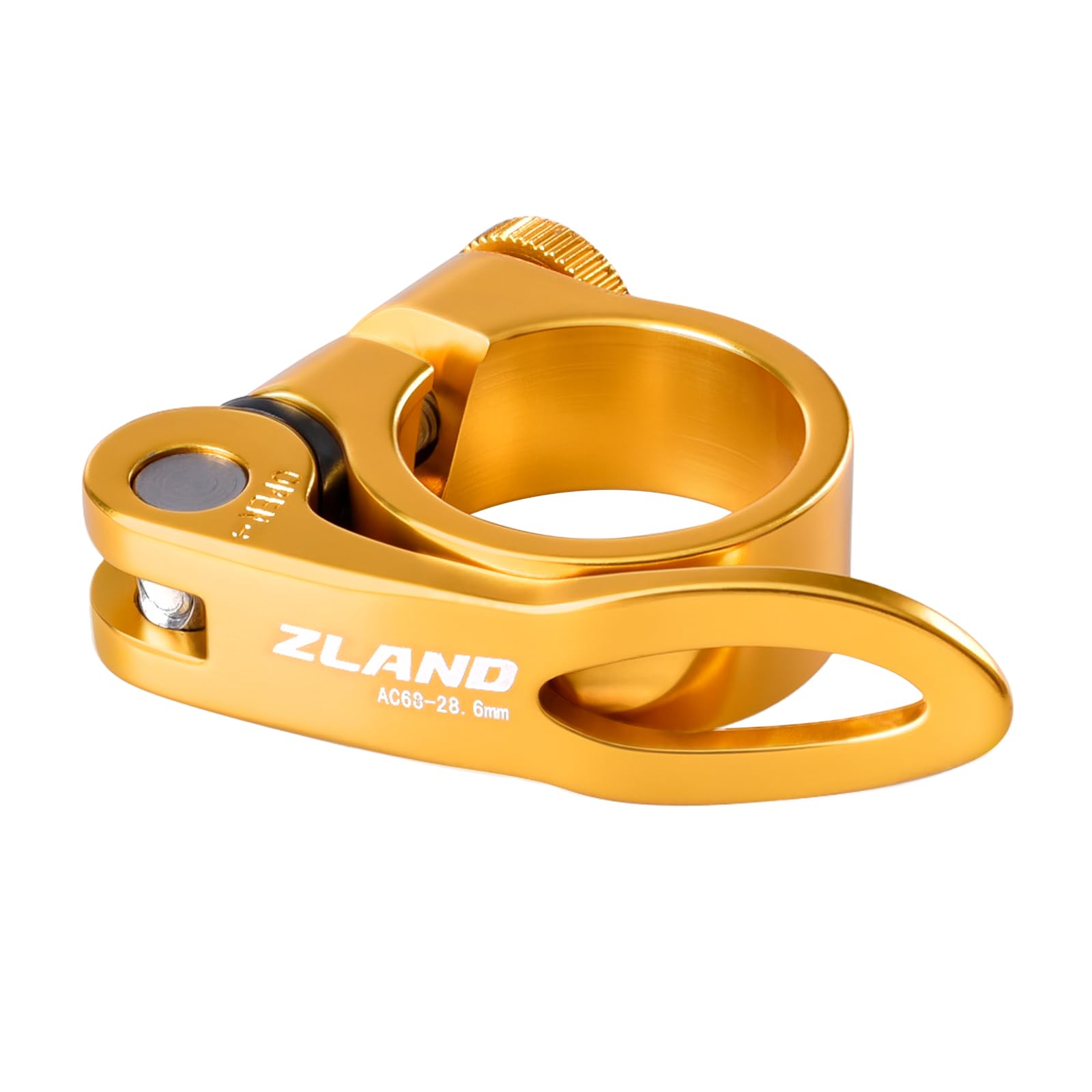 TRIWONDER Bike Seat Post Clamp (Gold, 28.6mm)