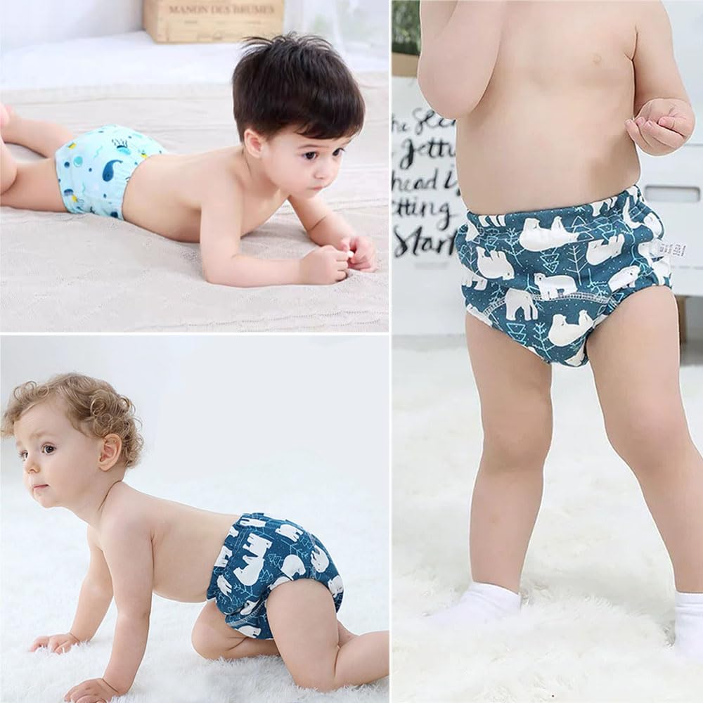 FedMois 3er Pack Baby Kleinkinder Töpfchen Trainingshose Trainerhose