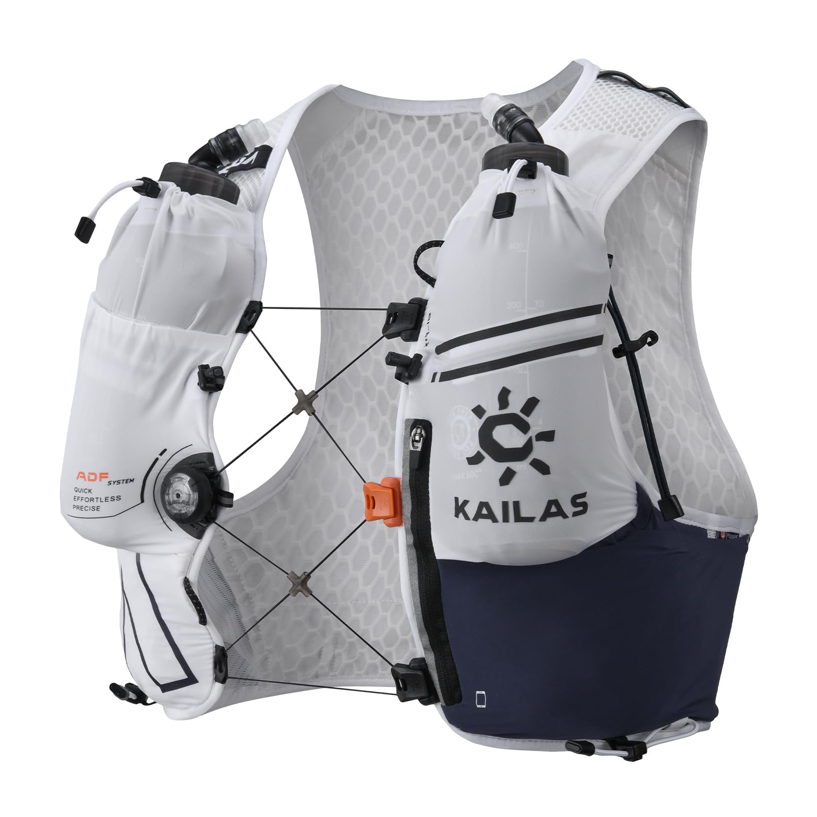 KAILAS FUGA AIR 8 Ⅳ Running Hydration Vest Hydration Pack Lightweight with Two TPU Water Bladders for Women Men Trail Cycling Hiking Optical White S — image 1