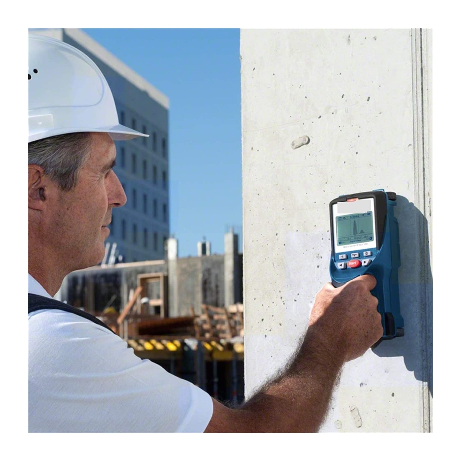 EDEDE Escáner de Pared, Detector de Metales Escáner de Pared Detección Madera/Cables Vivos/Tubos de plástico/Metal Detector de Metales Pinpointer