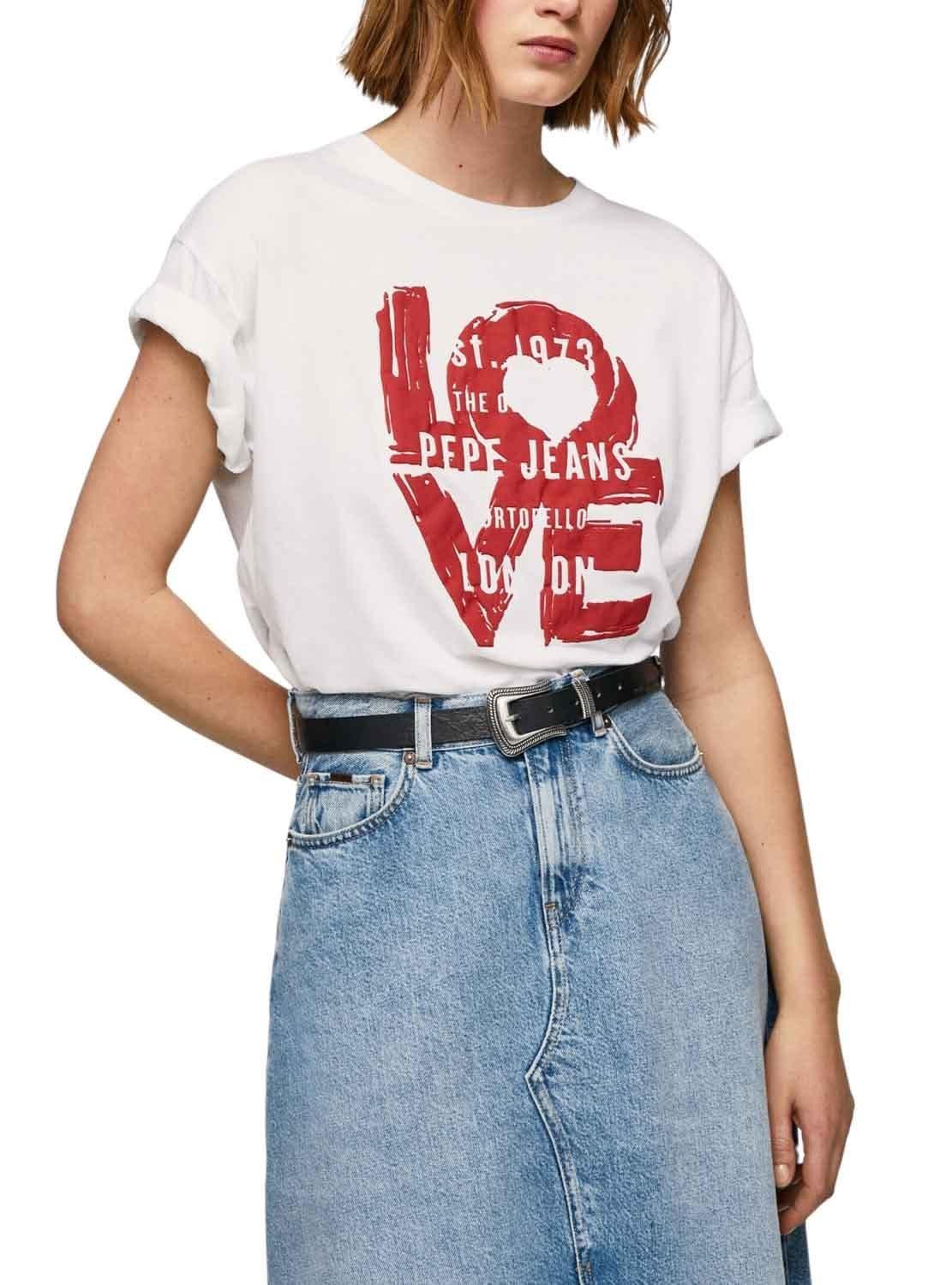 Pepe Jeans Camiseta Pepe Jeans Nicoletta Blanco para Mujer M