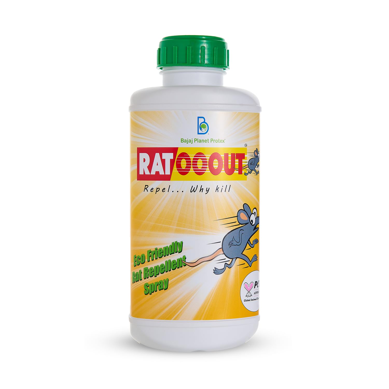 RatOoout PETA Approved, Eco Friendly Rat Repellent (1 L)