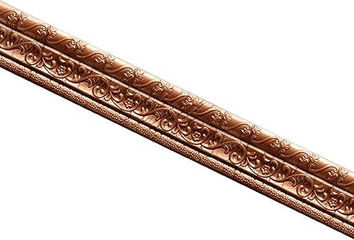 TUNKENCE Adhesivo decorativo para el hogar borde de pared patrón D autoadhesivo impermeable para el hogar zócalo línea de esquina línea de pared