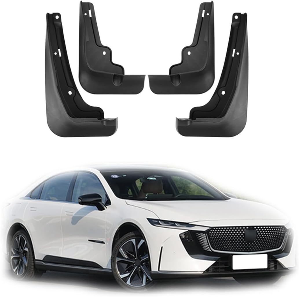 Car Mudguard Mud Flaps for EZ-6 2024+ Molded Custom Front and Rear Mudflaps Splash Guards Flares Kit 4-PC Auto Accessories,Send 1 Car Wash Towel