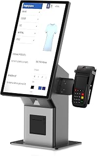 21.5" Self-Service Kiosk, Fast Food Ordering Systems, Touch Screens, Support Pos Card, Thermal Printing, Wireless WiFi Networking, for Restaurants/Hospitals/Banks DesktopVersion