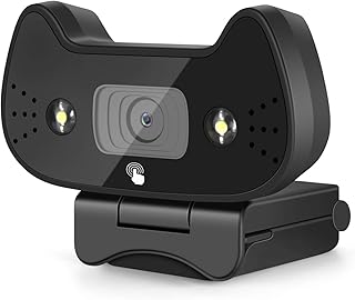 PTN 1080P Webcam with Microphone.Desktop or Laptop USB Webcam,Drive-Free Webcam, for Online Video Calling Recording Conferencing Online Classes Studying