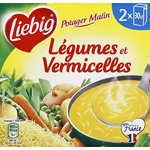 Liebig Sopa de verduras y fideos – 2 piedras de 30 cl