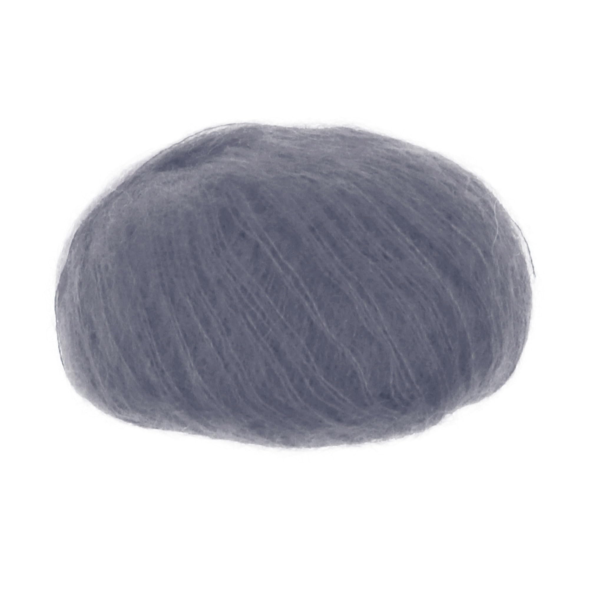 Silk Mohair Yarns for Knitting Lana Gatto Luxury Silk Mohair Line, 50 gr., 424 mt, / 1,8 oz., 464 yds, (Grey - 30480, 2) - Image 3