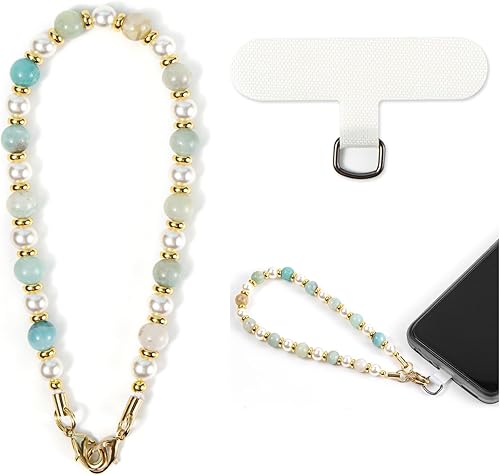 Miniatura 13 de Correa de teléfono con cuentas de mármol, cordón para teléfono celular, cadena para teléfono, correa de muñeca para mujeres para teléfono 14/13