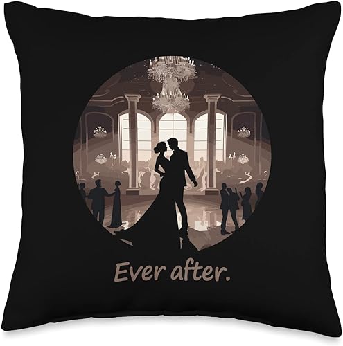 Miniatura 1 de Wedding Lovers Anon Ever After.  Wedding Throw Pillow, 16x16, Multicolor