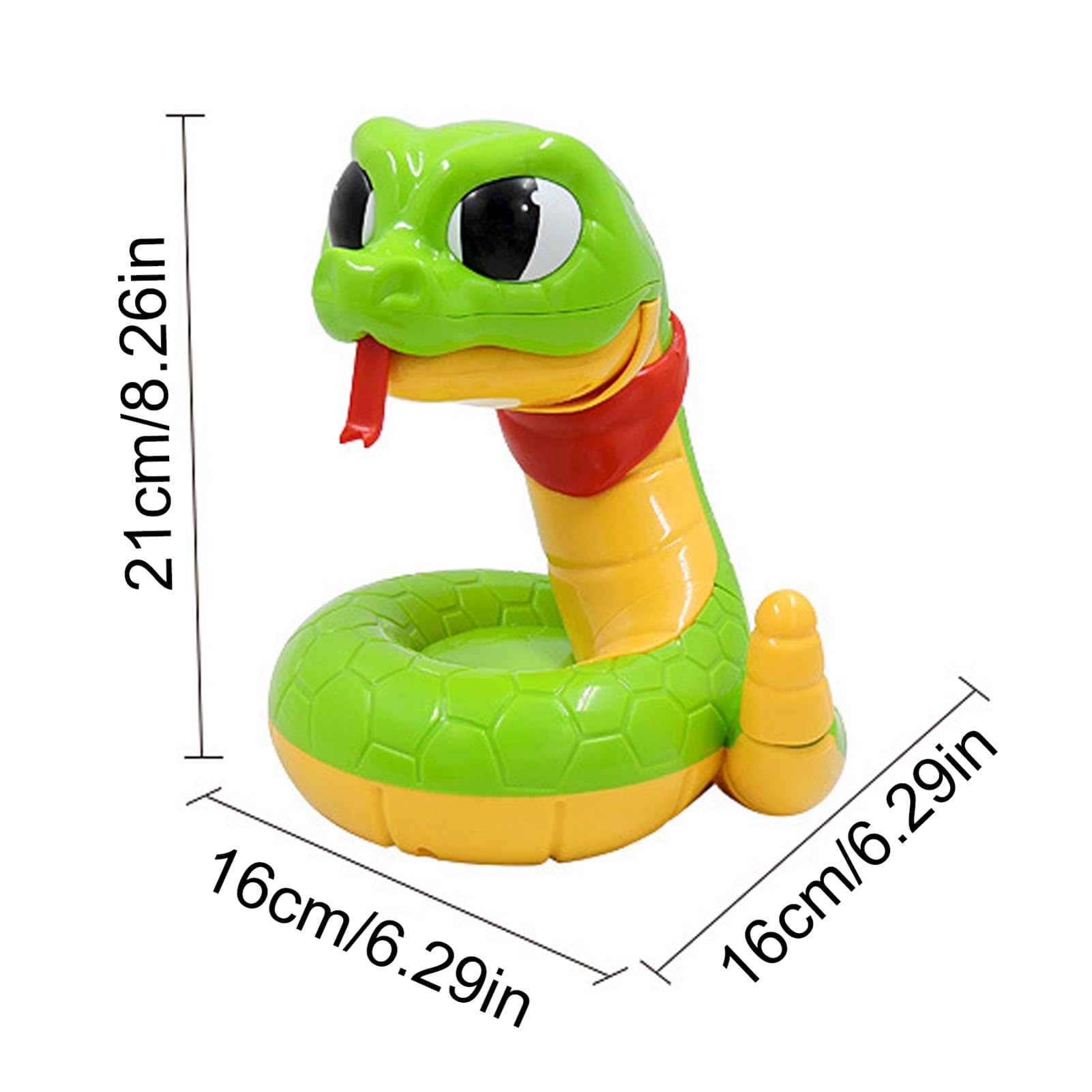 MasYosh Rattle Heist Snake Game for Adults Kids Horror Decompression Snake Toys, Induction Trigger Fake Hungry Snake Toys - Image 3