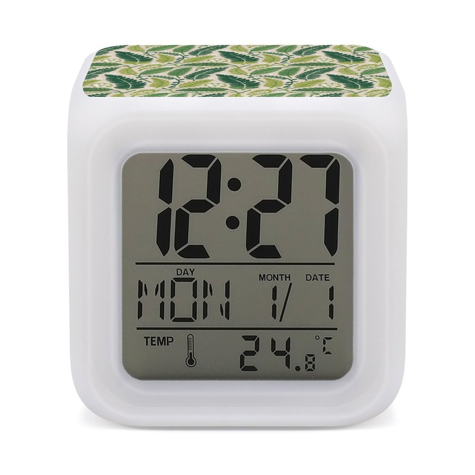 Despertador inteligente para evitar retrasos con pantalla LED y luces relajantes