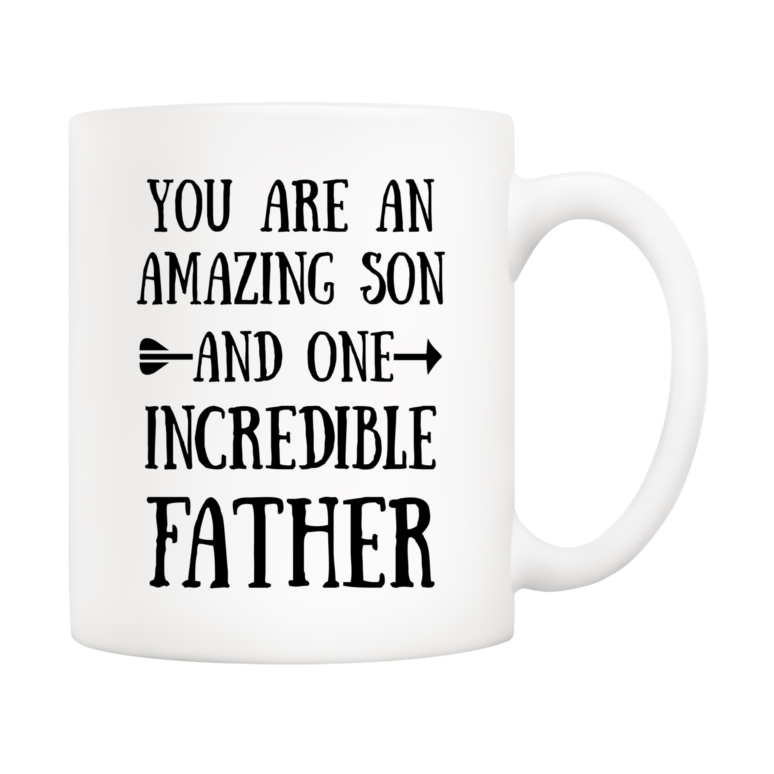 5Aup Funny Christmas You Are an Amazing Son and One Incredible Father Ceramic Coffee Mug Gifts 11oz Heartfelt