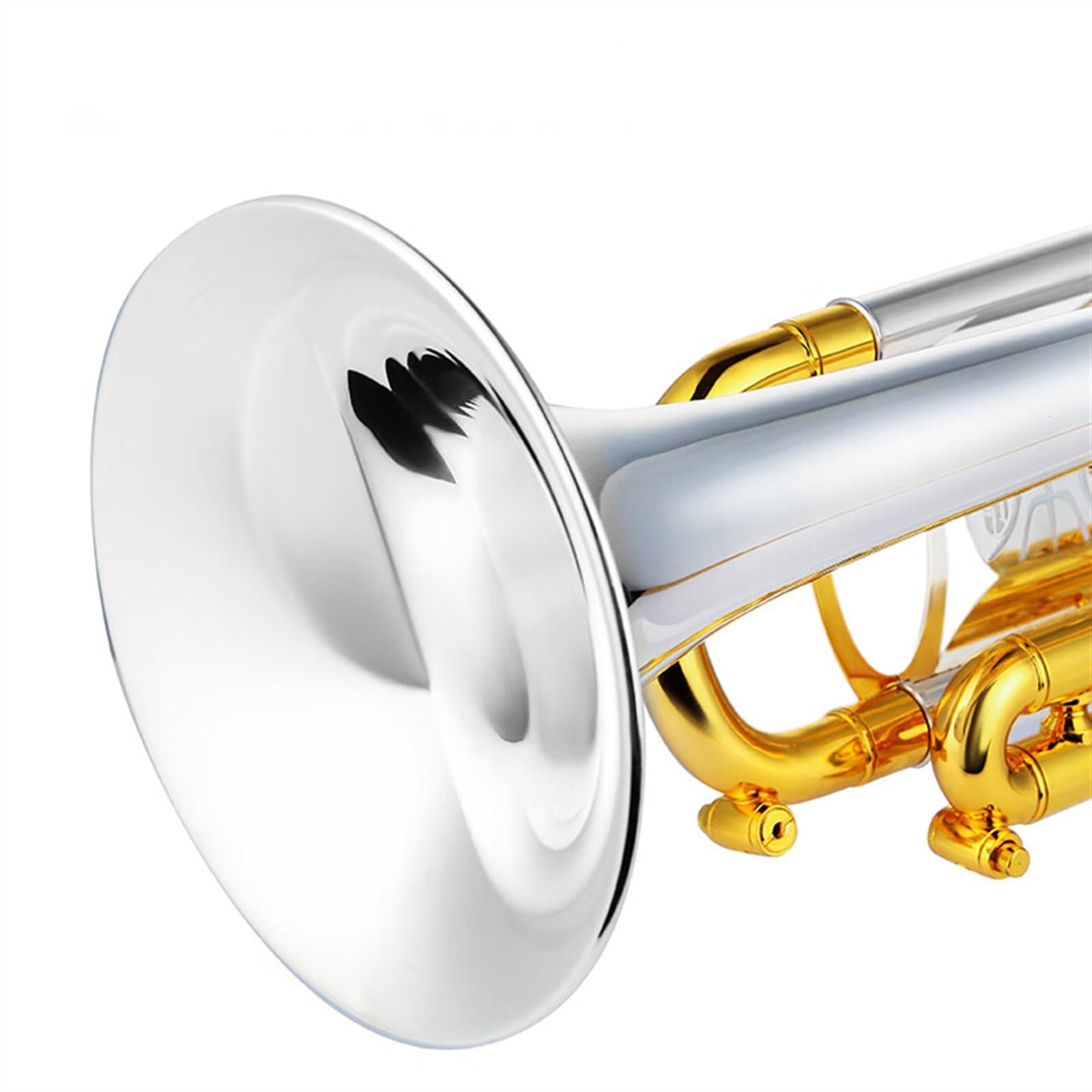 Standard Trąbka Trąbka Instrument Muzyczny B Płaski Mosiądz Złocony Profesjonalny Stal Nierdzewna Standard Wytrzymały