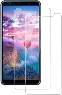 DOSNTO Cristal Templado para Samsung Galaxy A7 2018 Protector de Pantalla [2 Pack], Compatible con Funda Film Protector para Samsung Galaxy A7 Protector Screen Protector [Borde 2,5D] Transparente