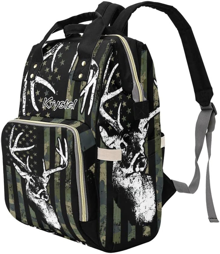 Diaper Bags with Name Waterproof Mummy Backpack Nappy Nursing Baby Bags Gifts Tote Bag for Women