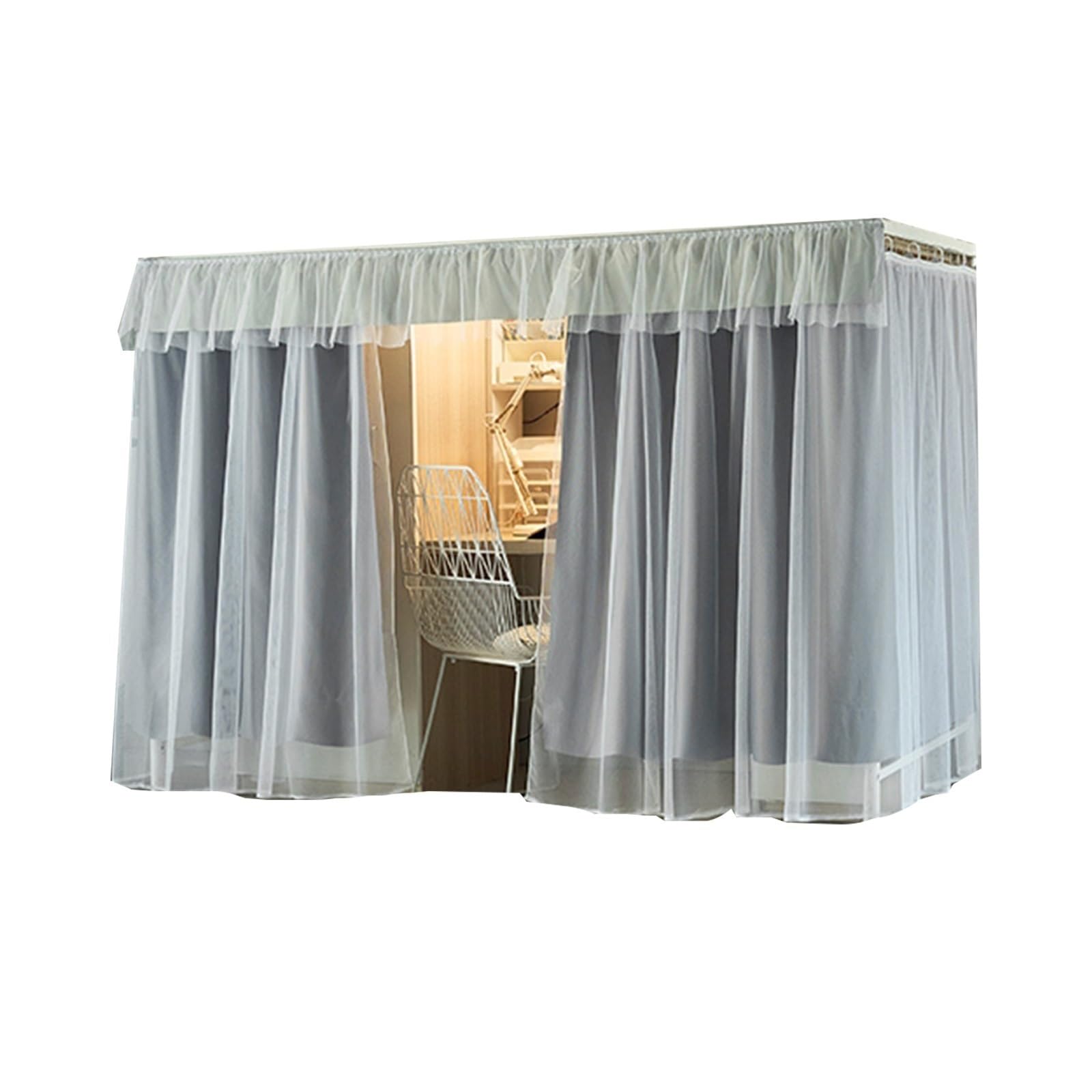 Zasłony Do łóżka I Zaciemniające Zasłony Na łóżko Piętrowe Pyłoszczelny Zasłona Zaciemniająca Na łóżko Do Górnego Baldachimu(Curtain*3+top,1.2m,E+yarn)