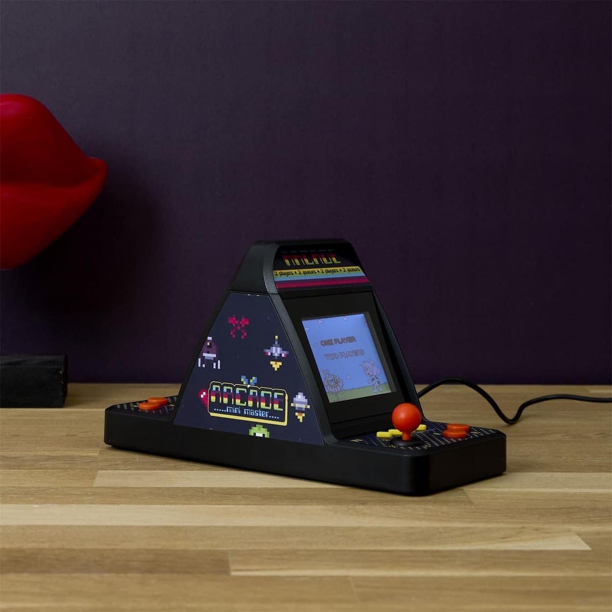 AltoBuy Mini borne d'arcade rétro Duel 1vs1, Noire avec 100 Jeux Classiques intégrés