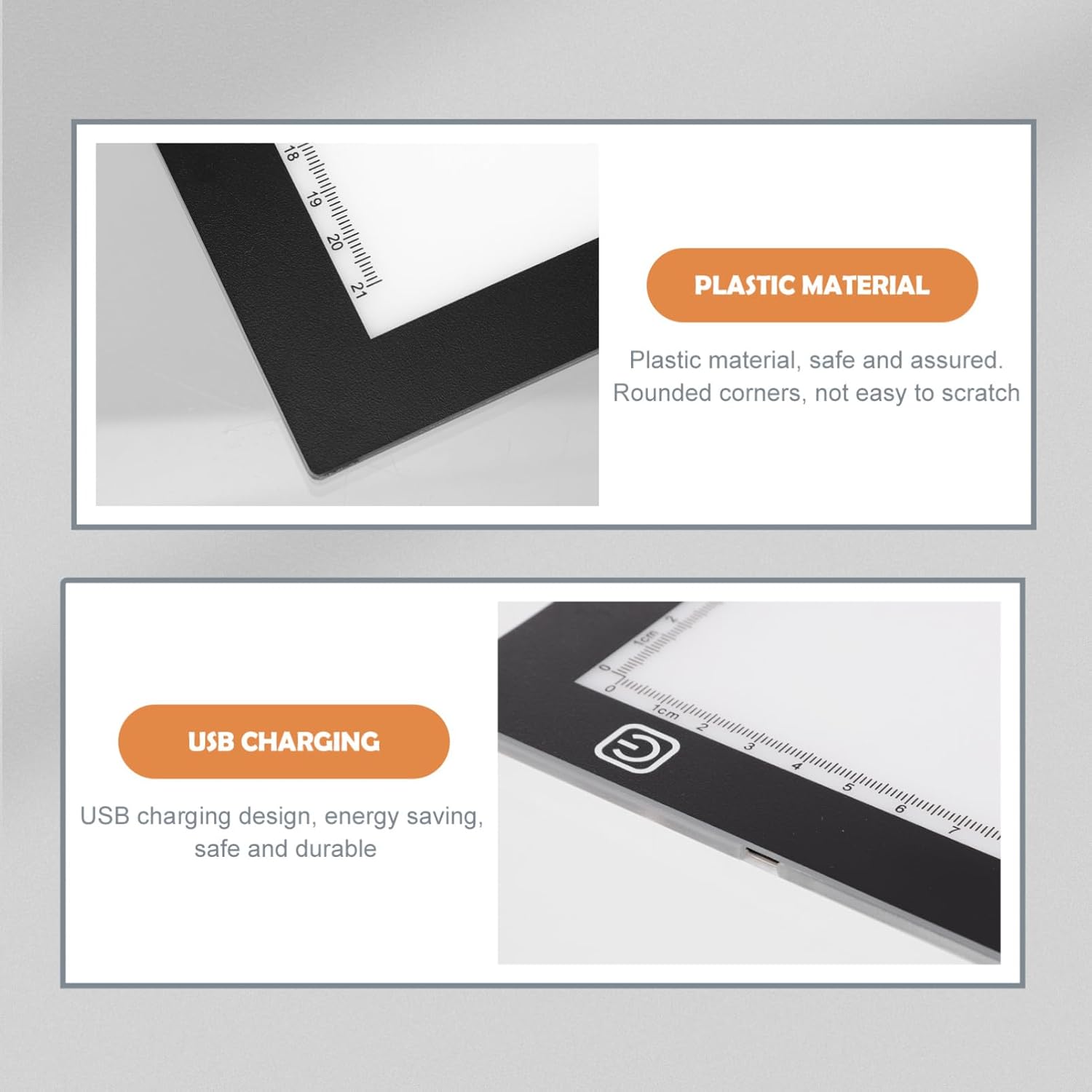 KONTONTY Professional Light Pad Household Light Board High Transmittance for Artists