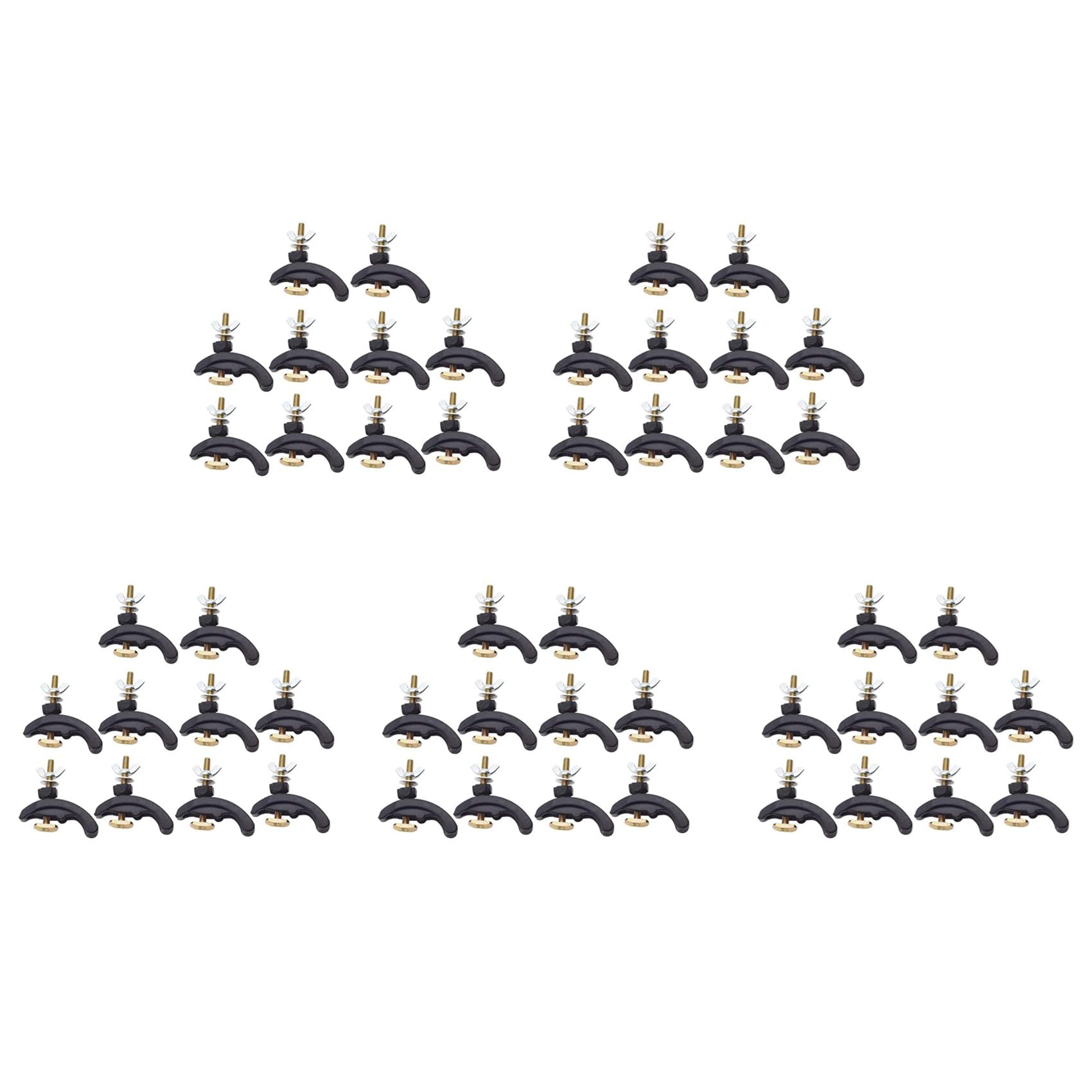 Jnchdghwa Black 50Pcs Cnc Engraving Machine Press Plate Clamp Fixture For T-Slot Working Table